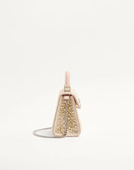 Valentino Garavani Mini Vsling Handbag With Pearls, Rhinestones And Jewel Logo
