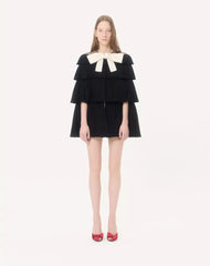 Embroidered Organza Cape