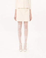 Crepe Couture Short Skirt