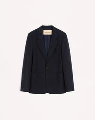 Valentino Single-Breasted Jacket In NattÃ© Wool