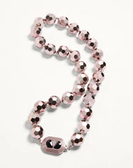 Ovalette Necklace In Resin, Enamel, Metal And SwarovskiÂ® Crystals