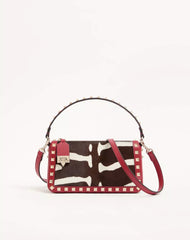 Valentino Garavani Rockstud Small Crossbody Bag In Pony-Effect Calfskin