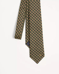 Valentie Cotton Jacquard Tie With Chamber Pattern And VLogo Signature Detail