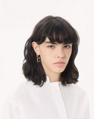 Vlogo Signature Metal And SwarovskiÂ® Crystal Earrings