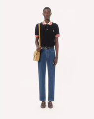 Cotton PiquÃ© Polo Shirt With VLogo Patch