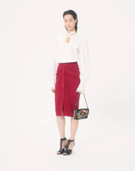 Suede Midi Skirt
