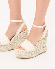 VLogo Torchon Wedge Sandal In Nappa 130Mm
