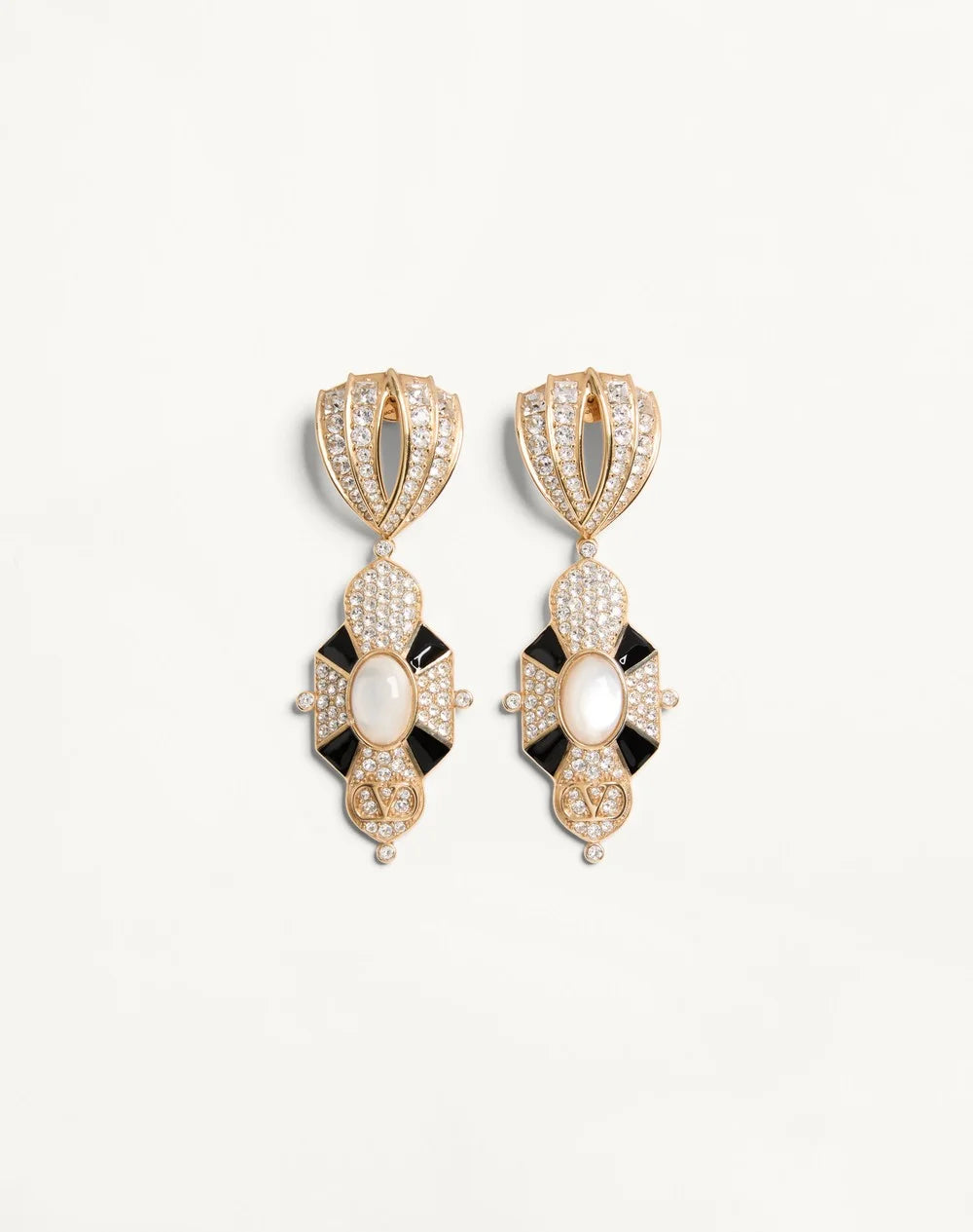 Pas Plus Earrings In Metal, Resin, Enamel And SwarovskiÂ® Crystals