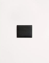 VLogo Signature Grainy Calfskin Card Holder