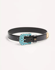 VLogo Signature Brushed Calfskin Belt 30 Mm
