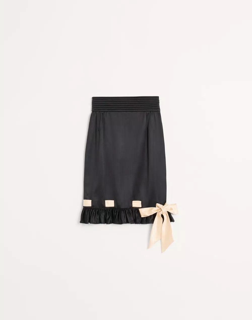 Double Satin Midi Skirt