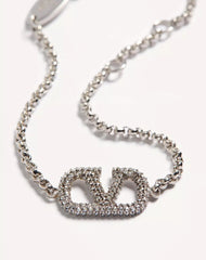Vlogo Signature Bracelet In Metal And SwarovskiÂ® Crystals