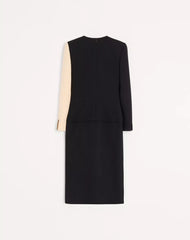 Wool Crepe Midi Dress