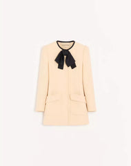 Wool Crepe Caban