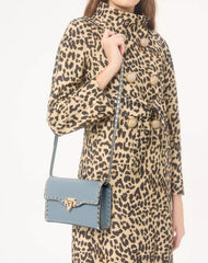 Small Rockstud Grainy Calfskin Crossbody Bag