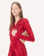 Crepe Satin Gown