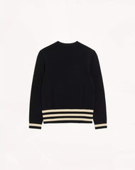 Valentino wool crewneck sweater with star motif and VLogo embroidery
