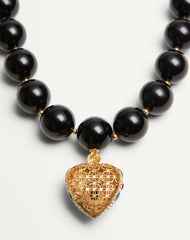 Coeur Royal Necklace In Metal, Resin, Enamel And SwarovskiÂ® Crystals