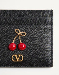 Cherryfic Grainy Calfskin Cardholder