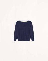 Embroidered Cardigan With Lace Inserts