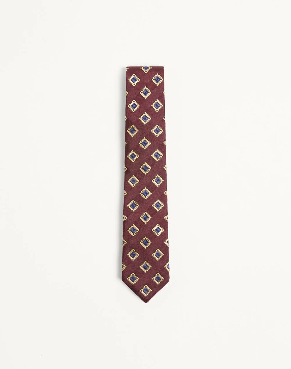 Valentie Patterned Tie In Silk, Wool, And Jacquard