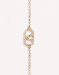 Vlogo Signature Bracelet In Metal And SwarovskiÂ® Crystals