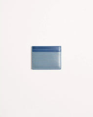 Valentino Garavani VLogo Signature Cardholder In Grainy Calfskin With Striped Print