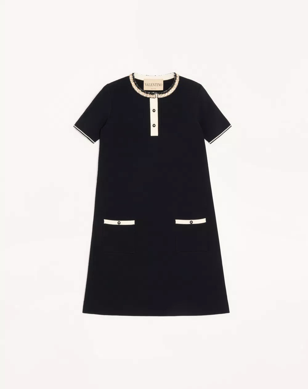 Embroidered Stretch Viscose Dress
