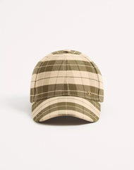 Valentino Garavani VLogo Signature Baseball Cap In Check Fabric