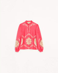 Embroidered Couture Linen Top