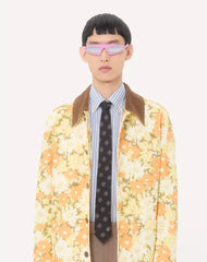 Valentie Silk Jacquard Tie With Geometric Pattern