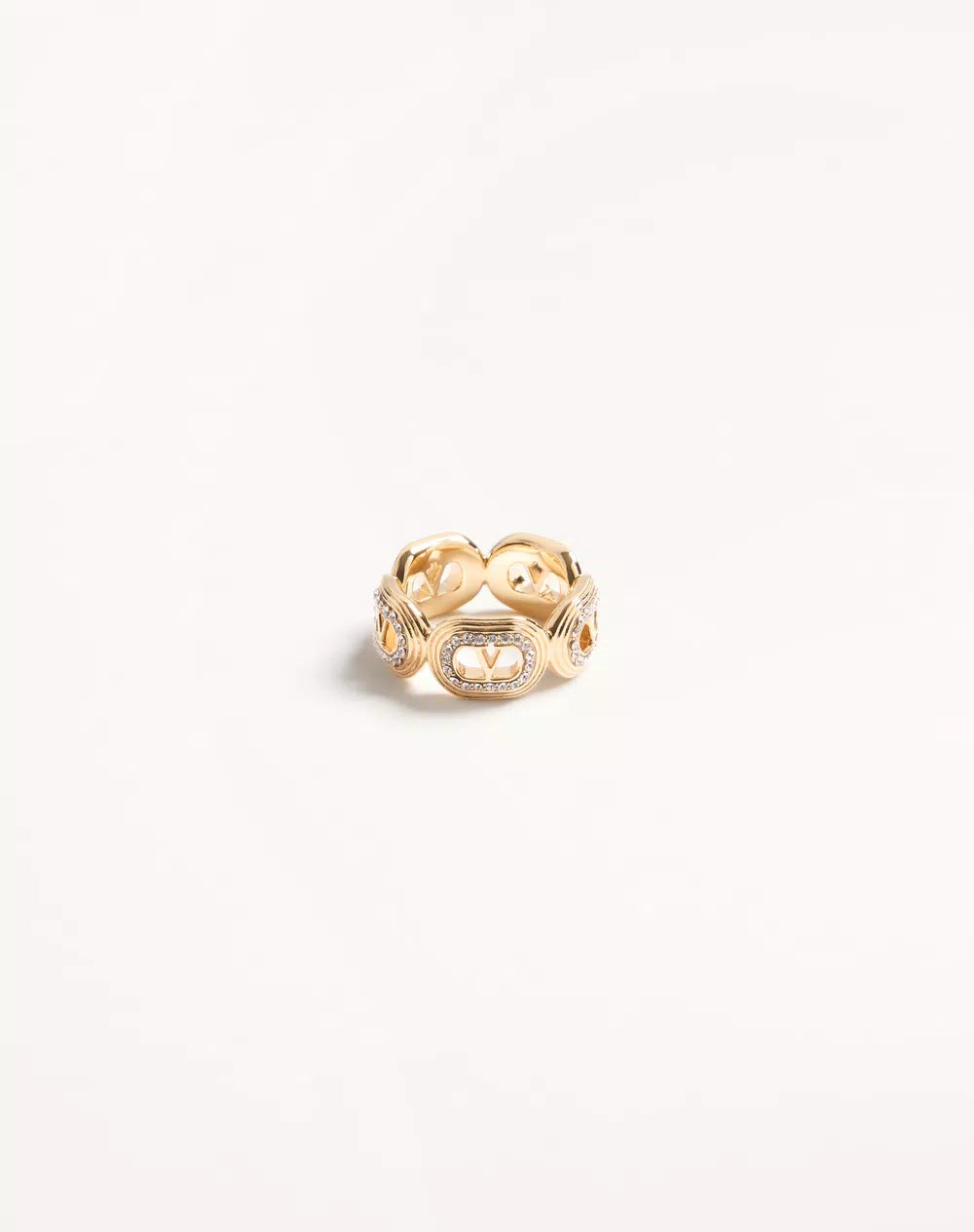 Ovalette Metal And SwarovskiÂ® Crystal Ring