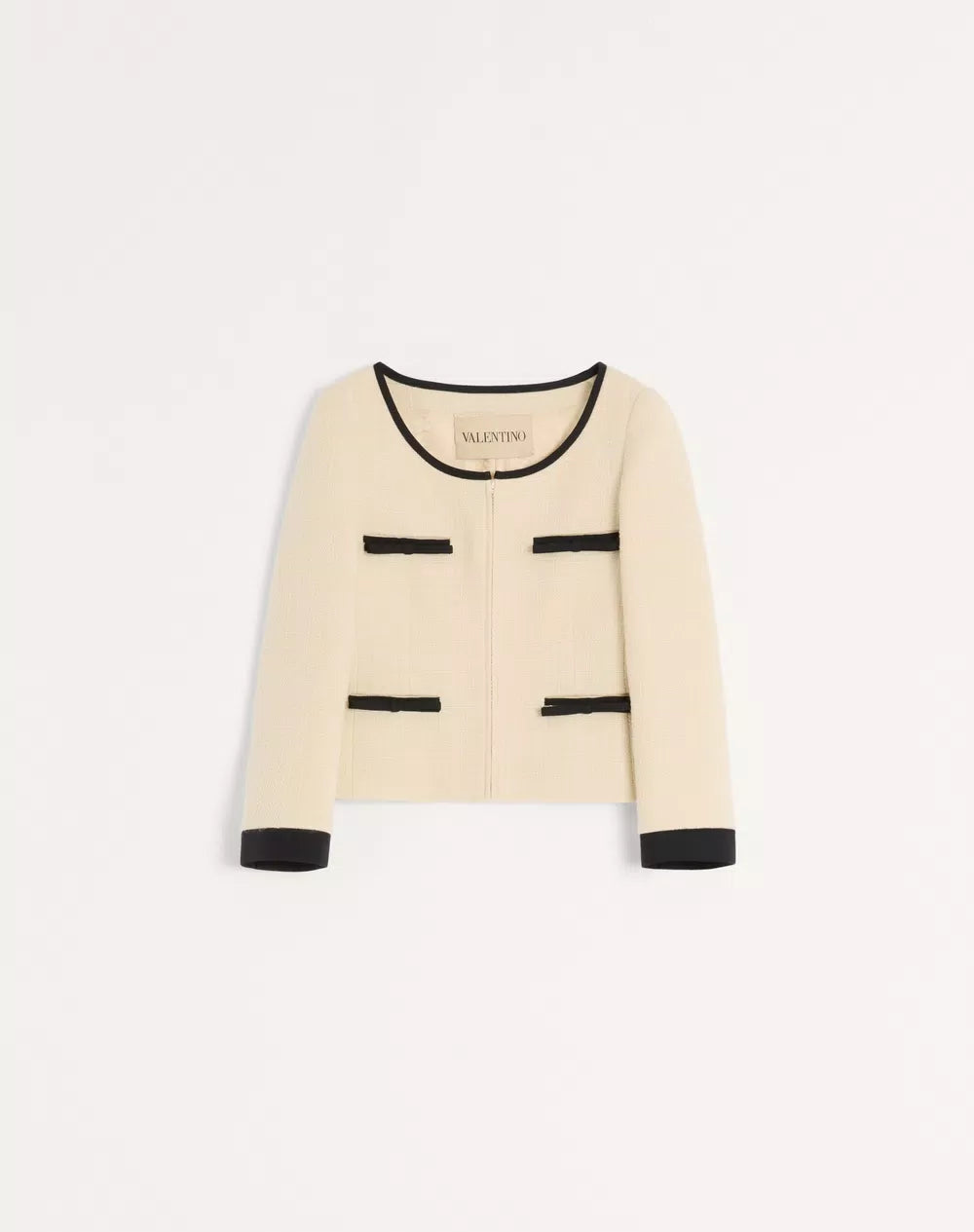 Plain Wool Tweed Jacket