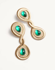 Pas Plus Earrings In Metal, Resin And SwarovskiÂ® Crystals