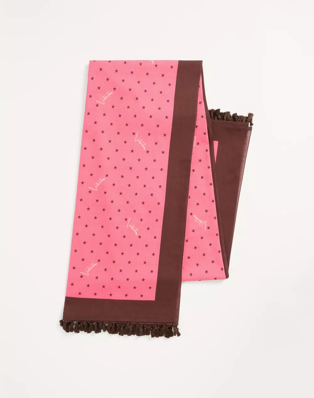 Cotton Sarong With Stelline E Firma Starry Print With Tassel Trim