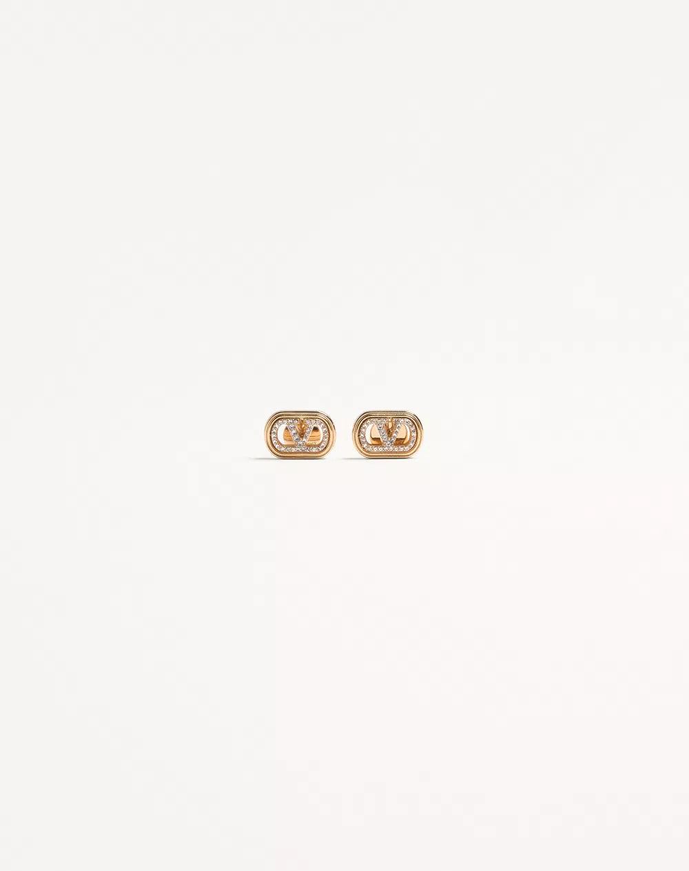 Ovalette Earrings In Metal And SwarovskiÂ® Crystals