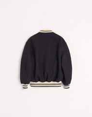 Cotton Tweed Bomber Jacket
