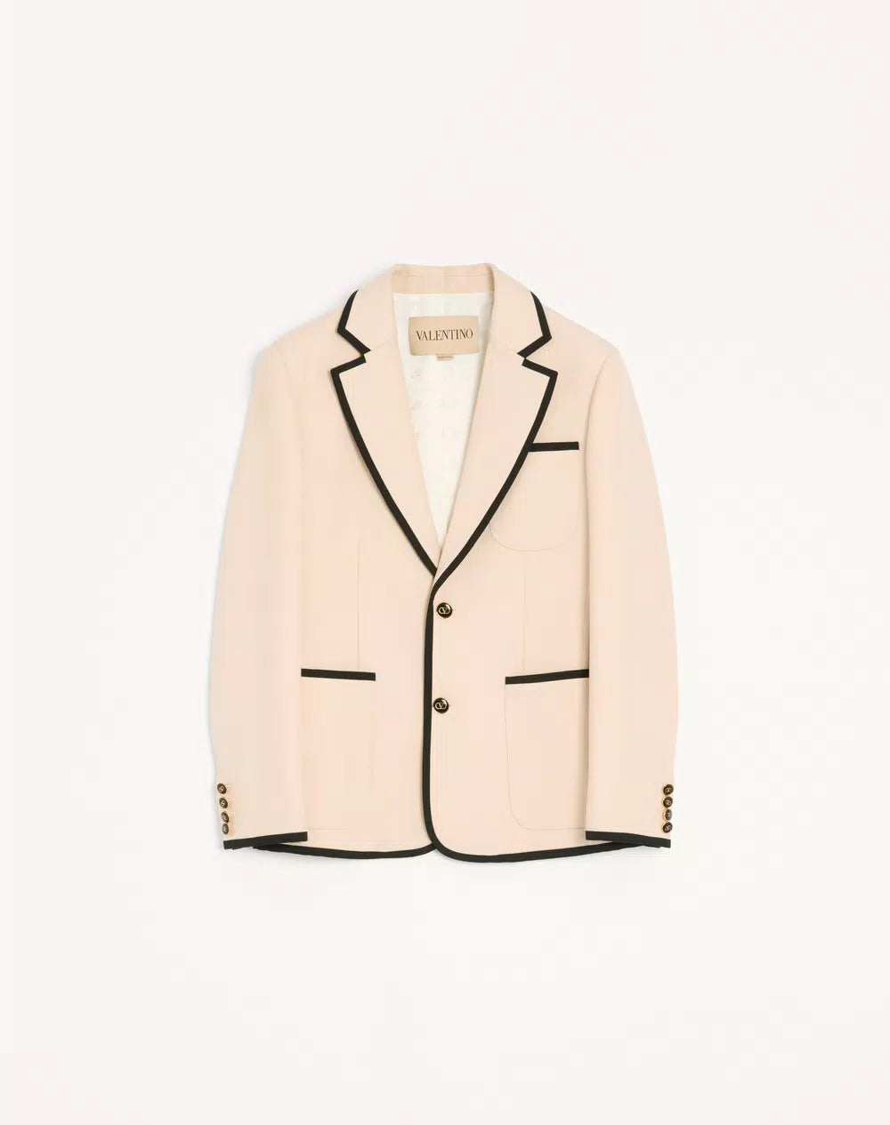 Valentino Single-Breasted Wool Gabardine Jacket