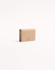 VLogo Signature Grainy Calfskin Wallet