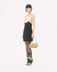 Valentino Garavani Devain Small Shoulder Bag In Jacquard Apres L'Hiver Fabric