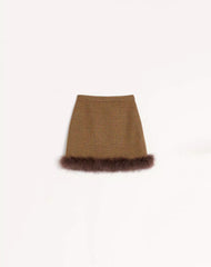 Short Houndstooth Skirt