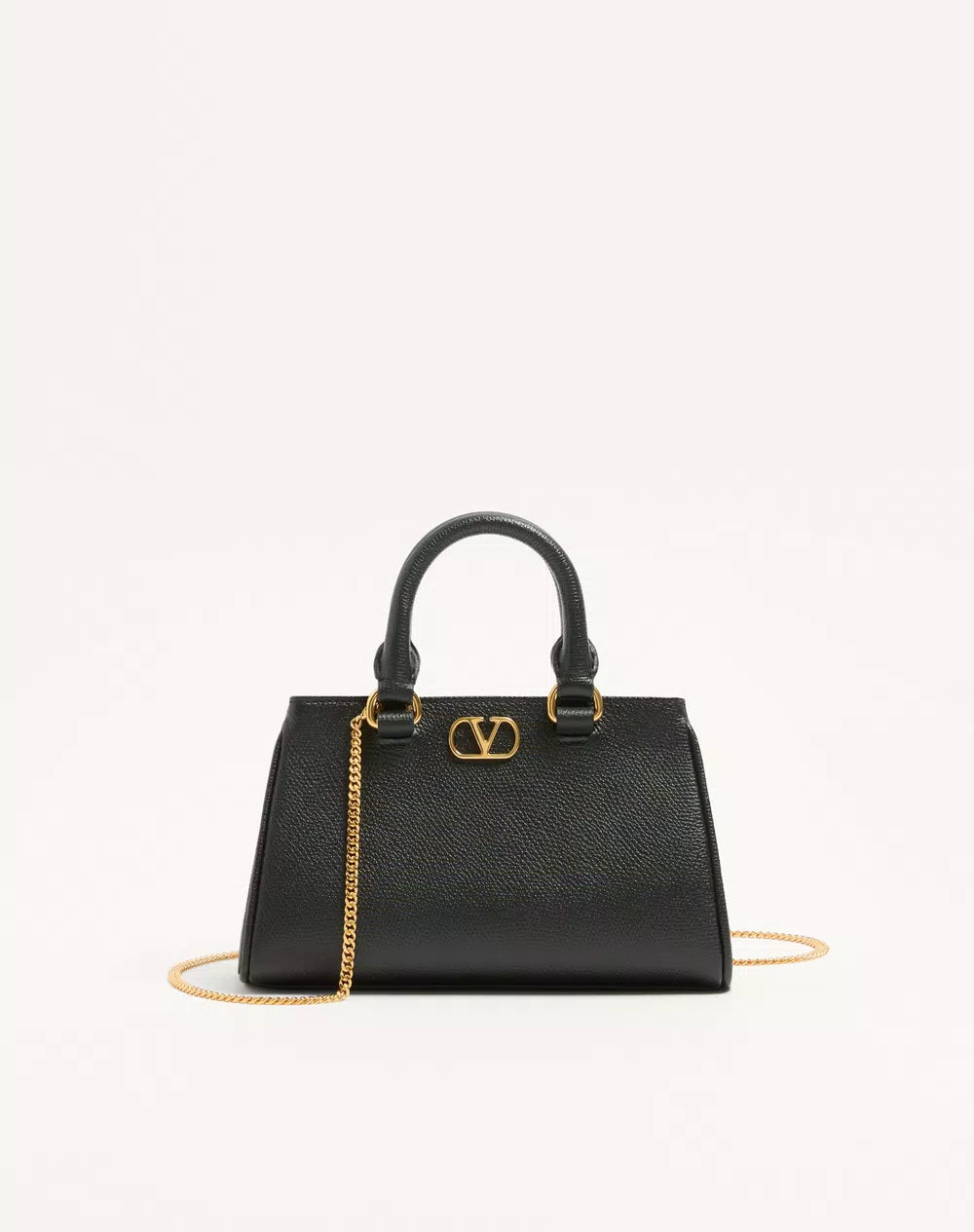 VLogo Signature Mini Bag In Grainy Calfskin