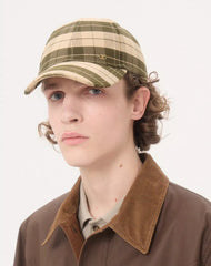 Valentino Garavani VLogo Signature Baseball Cap In Check Fabric