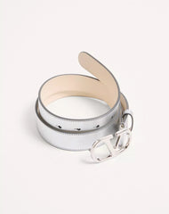 VLogo Signature Belt In Laminated Calfskin 30 Mm