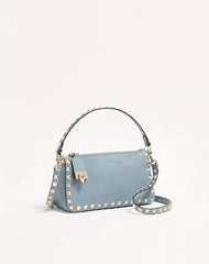 Small Rockstud Grainy Calfskin Crossbody Bag