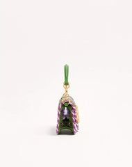 Valentino Garavani LocÃ² Small Embroidered Shoulder Bag With Jewel Logo