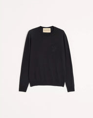 Wool Sweater With Vg Embroidery