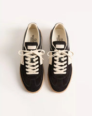 Upvillage Low Top Trainer In Split Leather And Calfskin Nappa Leather