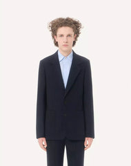 Valentino Single-Breasted Jacket In NattÃ© Wool