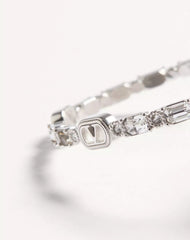 Ovalette Cuff Bracelet In Metal With SwarovskiÂ® Crystals